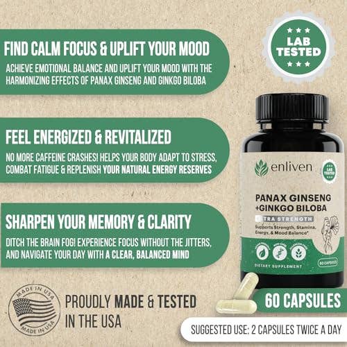 Enliven - Wholesale Oral Supplement/Vitamin - Enliven Ginseng & Ginkgo Biloba3