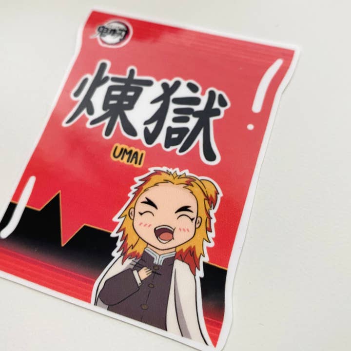 Studio Daeun - Wholesale Sticker - Demon Slayer 'Umai' Rengoku x Ramen Sticker1