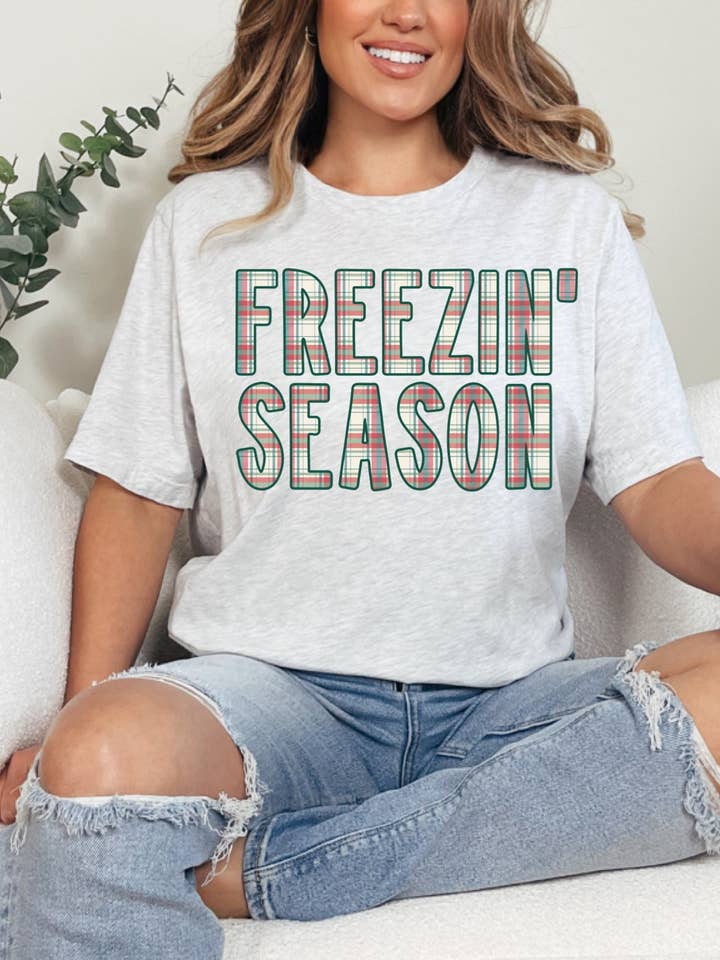Plaid Freezin Season (Gildan Sub Tee) for wholesale by 1/2 Penny Wholesale