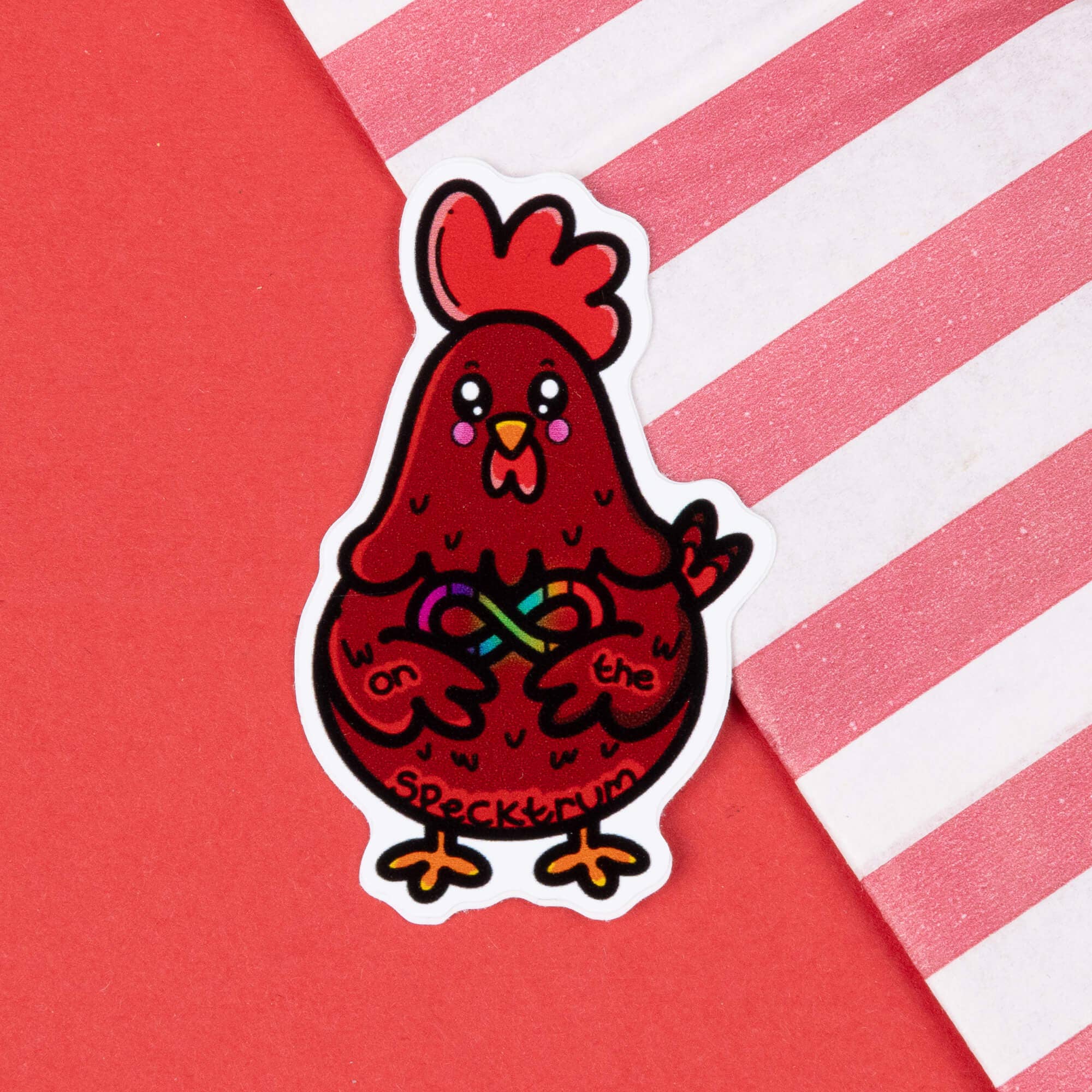 Innabox Ltd – wholesale Sticker – On The Specktrum Chicken Sticker - Neurodivergent2