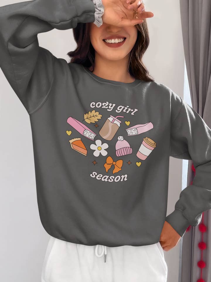 Cozy Girl Season Crewneck for wholesale by YellowBridge