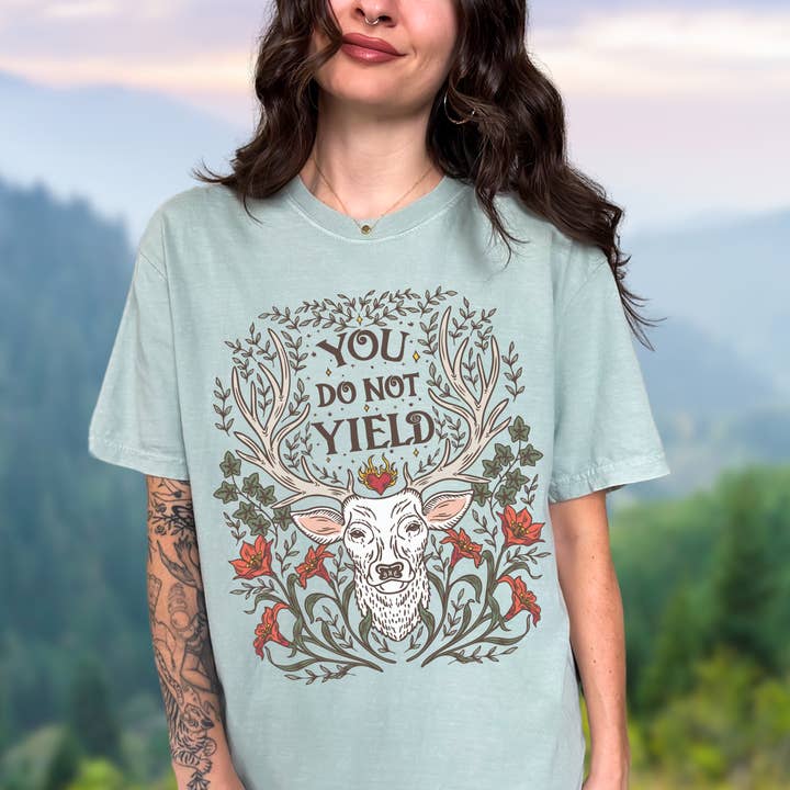 CrescentCatCo - Wholesale T-Shirt (Graphic) - Women's - You Do Not Yield Kingdom of Ash TOG T-Shirt | Officially Licensed SJM Merch