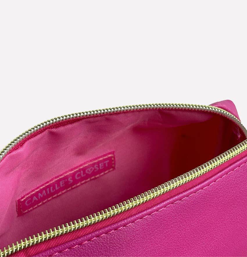 Camille’s Closet - Wholesale Makeup/Cosmetic Bag - Rose Embroidered Cosmetic Bag2