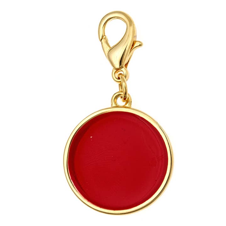 Fornash - Wholesale Individual Charm/Pendant - Monogram Gold Enamel Disc13
