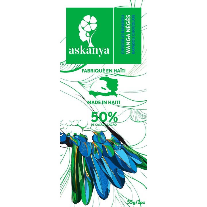 Askanya Chocolates – Engroshandel Chokoladebar – Wanga Negès - Brun Sugar Chocolate Bar (50% Cacao)