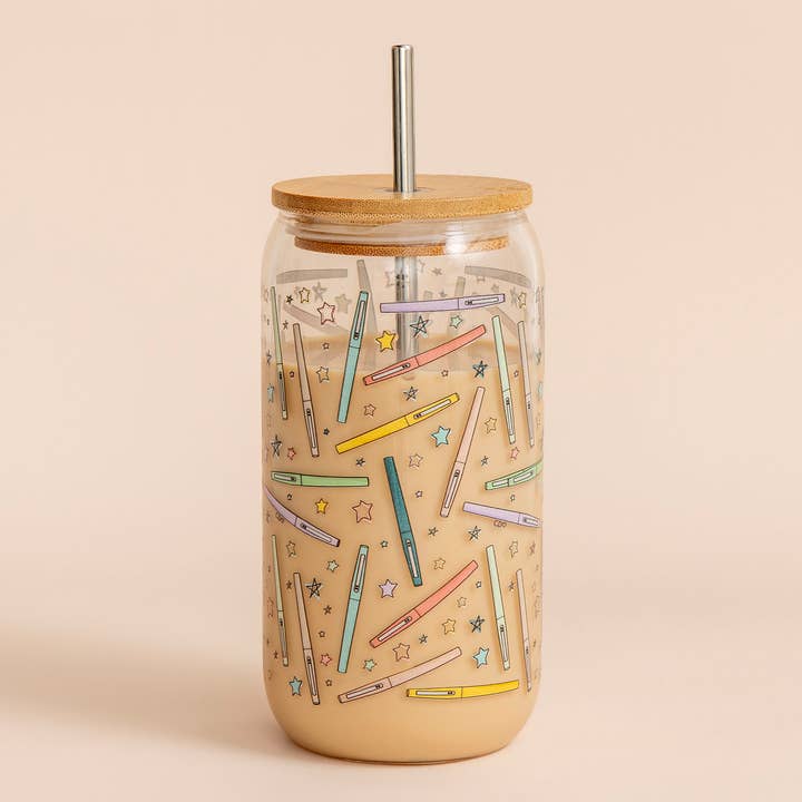 Flair Pens Glass Can for wholesale by Callie Danielle