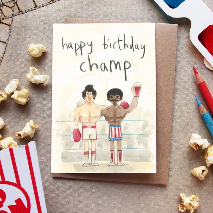 The Grey Earl - Wholesale Birthday Card - Happy Birthday Champ - Card
