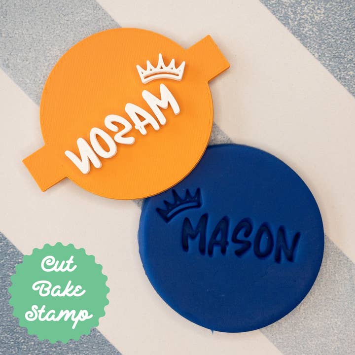 Prägestempel für Plätzchen/Kekse, für Jungen, personalisierbar für den Großhandel von Cut Bake Stamp