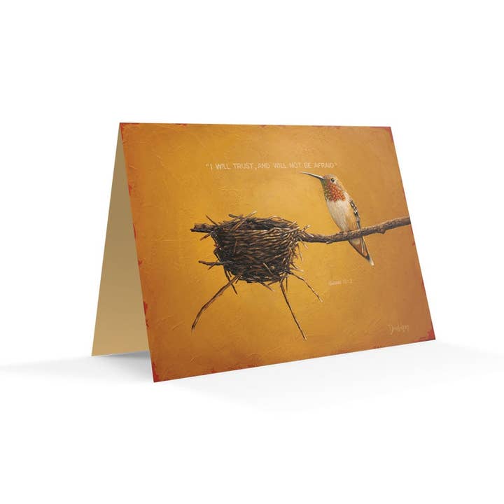 “I Will Trust” Notecards for wholesale by David Arms