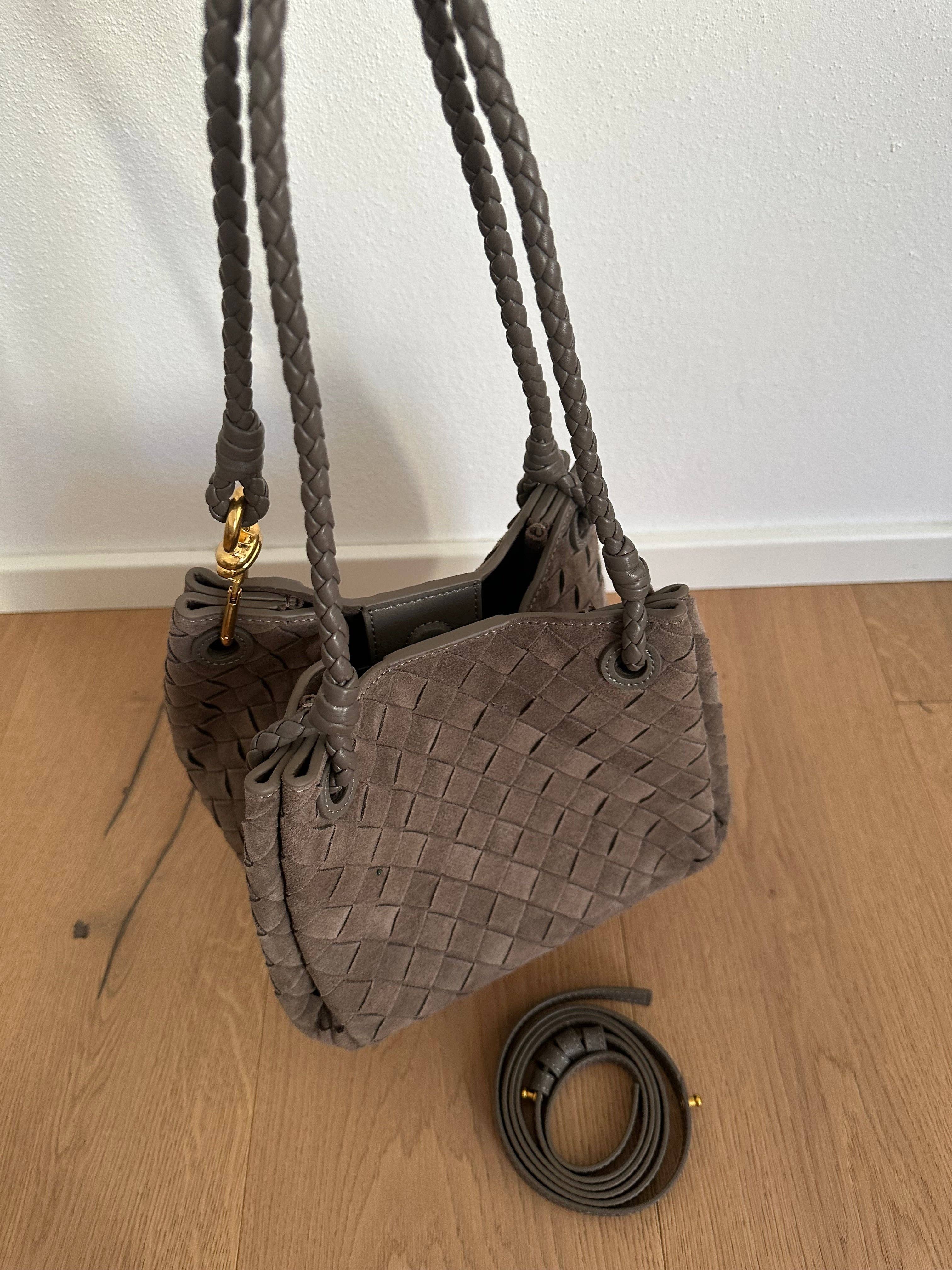 Zhade – Bolsa de ombro – Mulher por atacado – EMMA tecido-camurça12