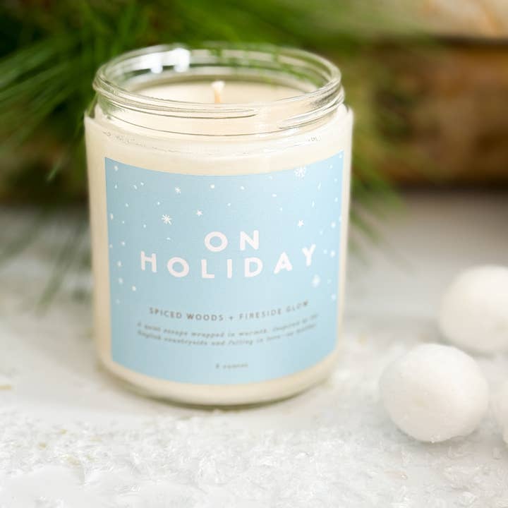 Declaration & Co - Wholesale Jar/Filled Candle - On Holiday Candle - 8 oz. 1