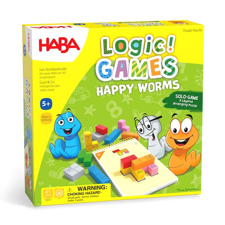 HABA USA - Wholesale Brain Game - Kids - Logic! GAMES: Happy Worms0
