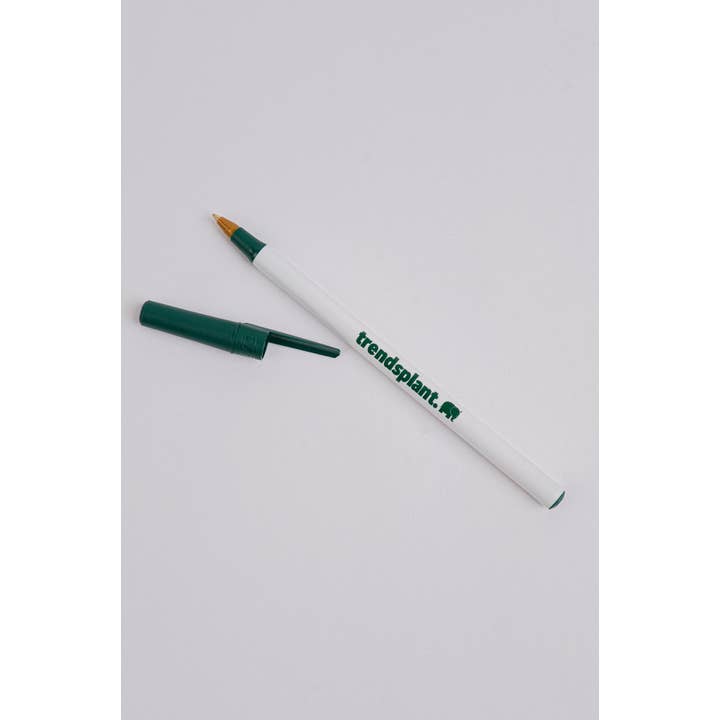 Trendsplant Clothing - Wholesale Pen - Logo BIC® Eco Ball Pen 5 Pack White/Trendsplant Green