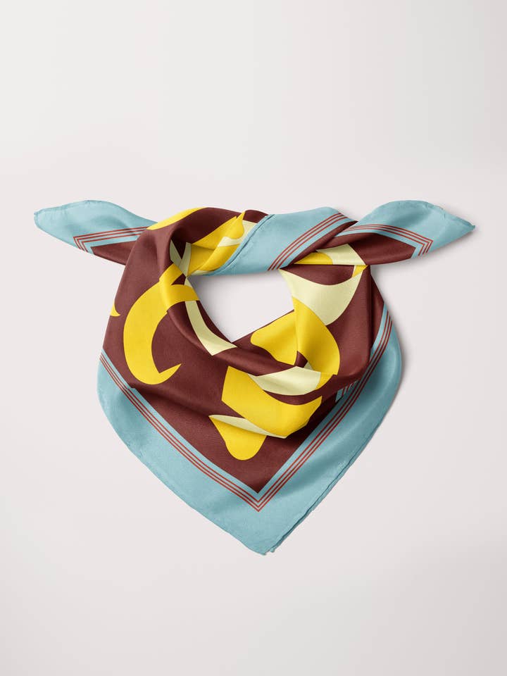 Foulard en soie Bandana 'Apeel' pour la vente par Alas