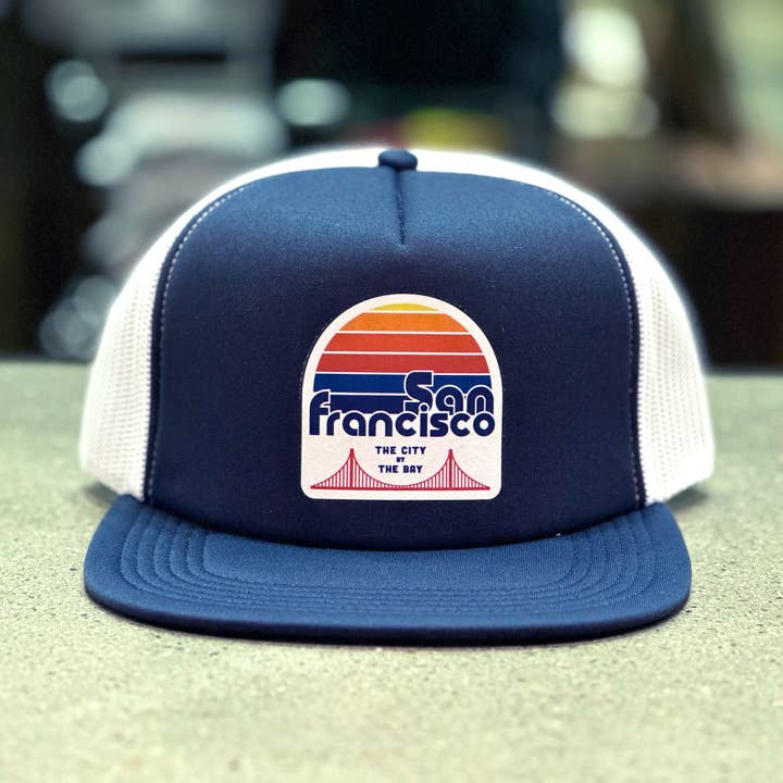 Retro San Francisco Foam Trucker Hat for wholesale by Local Notion