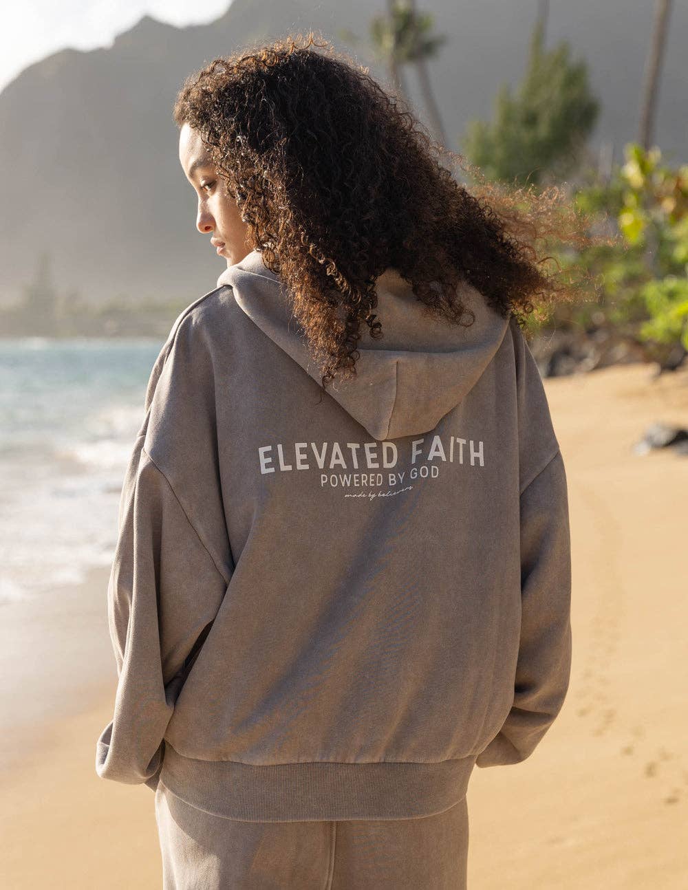 Elevated Faith - Wholesale Hoodie - Women's - Kingdom Club Brown Full-Zip Hoodie1