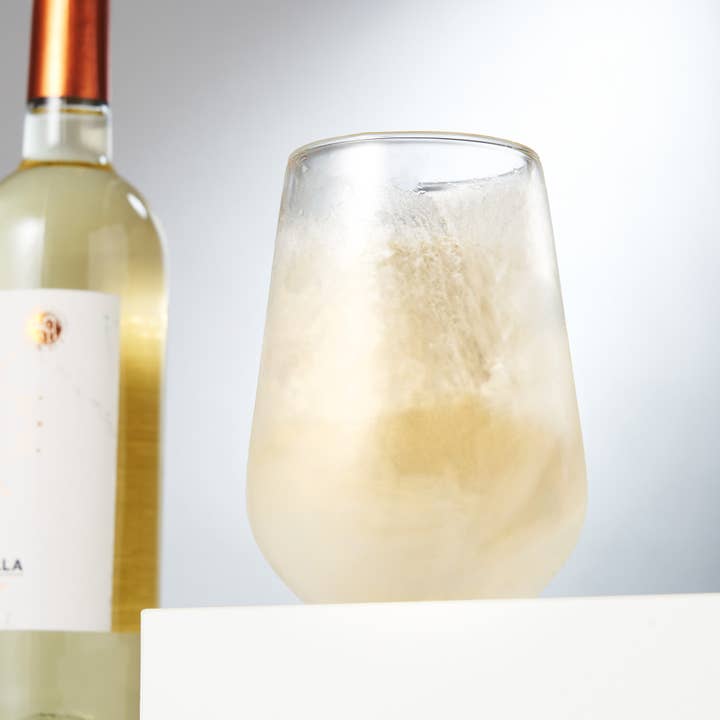 Viski - Wholesale Wine Glass - Glacierâ„¢ Double Walled Chilling Wine Glass w/ Cooling Gel