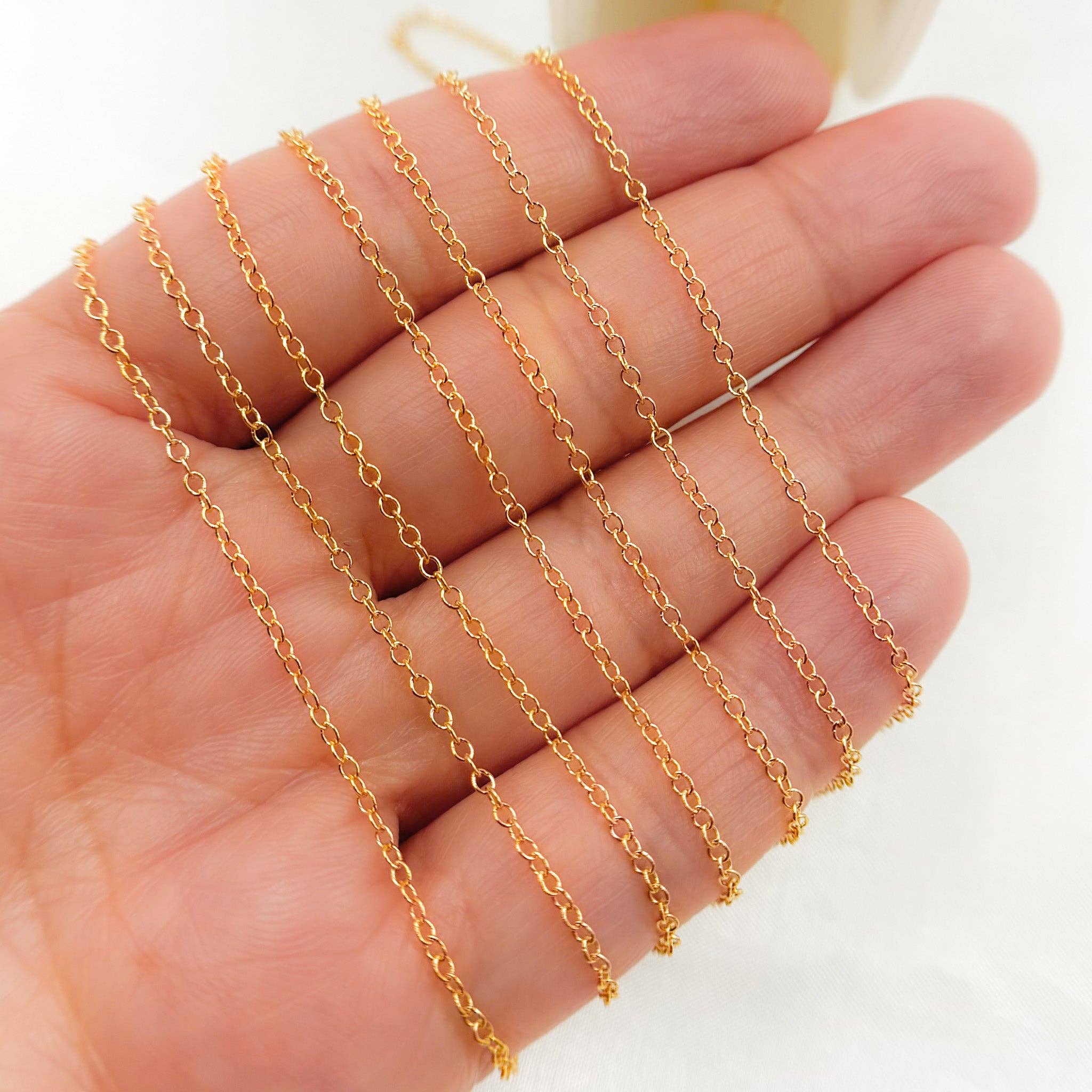 Tresor Jewelry Inc. - Wholesale Link & Chain Necklace - 1322GF. 14K Gold Filled Cable Chain1