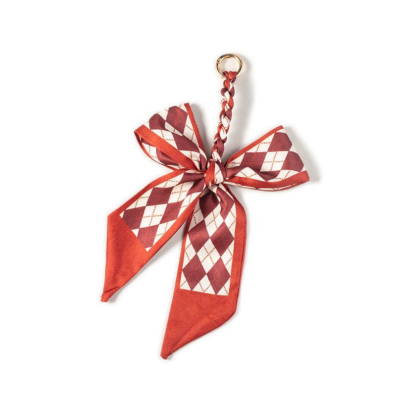 Dipped Shop - Wholesale Purse/Bag Accessory - Women's - Elegant Satin Scarf Bow Bag Charms DP25D67811