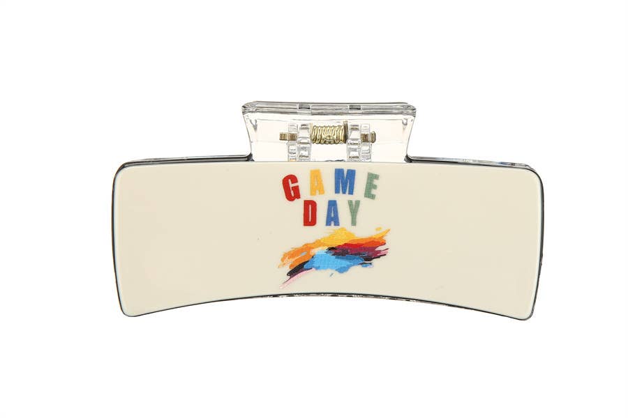 Nima Accessories Inc - Wholesale Hair Clip - Women's - Ladies 5 Assorted Colors Game Day Hair Claw Clip0