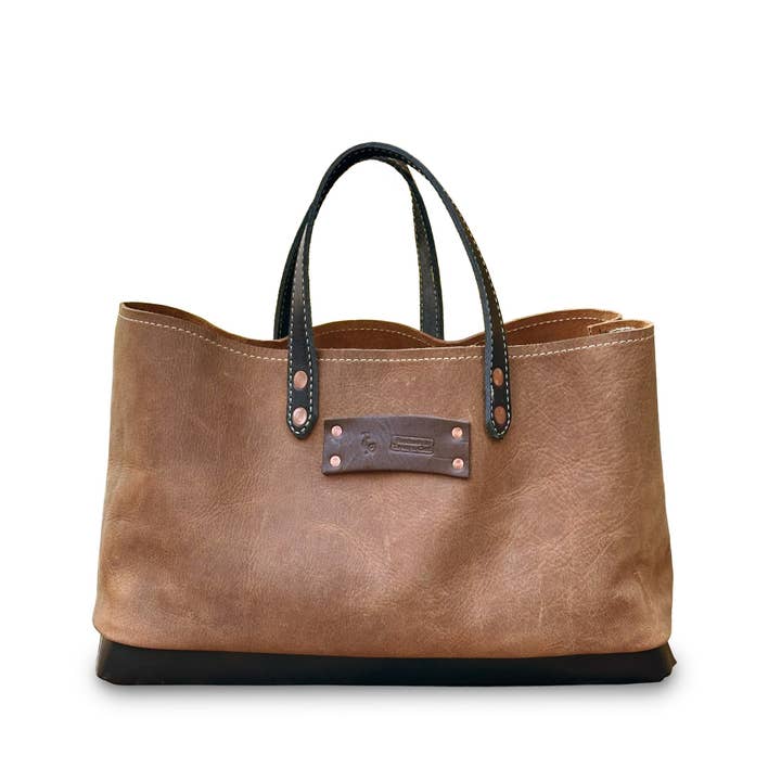 Sac à outils Caspar en cuir de buffle couleur fauve - Fait main à Topanga, Californie. pour la vente par Topanga Creek Outpost