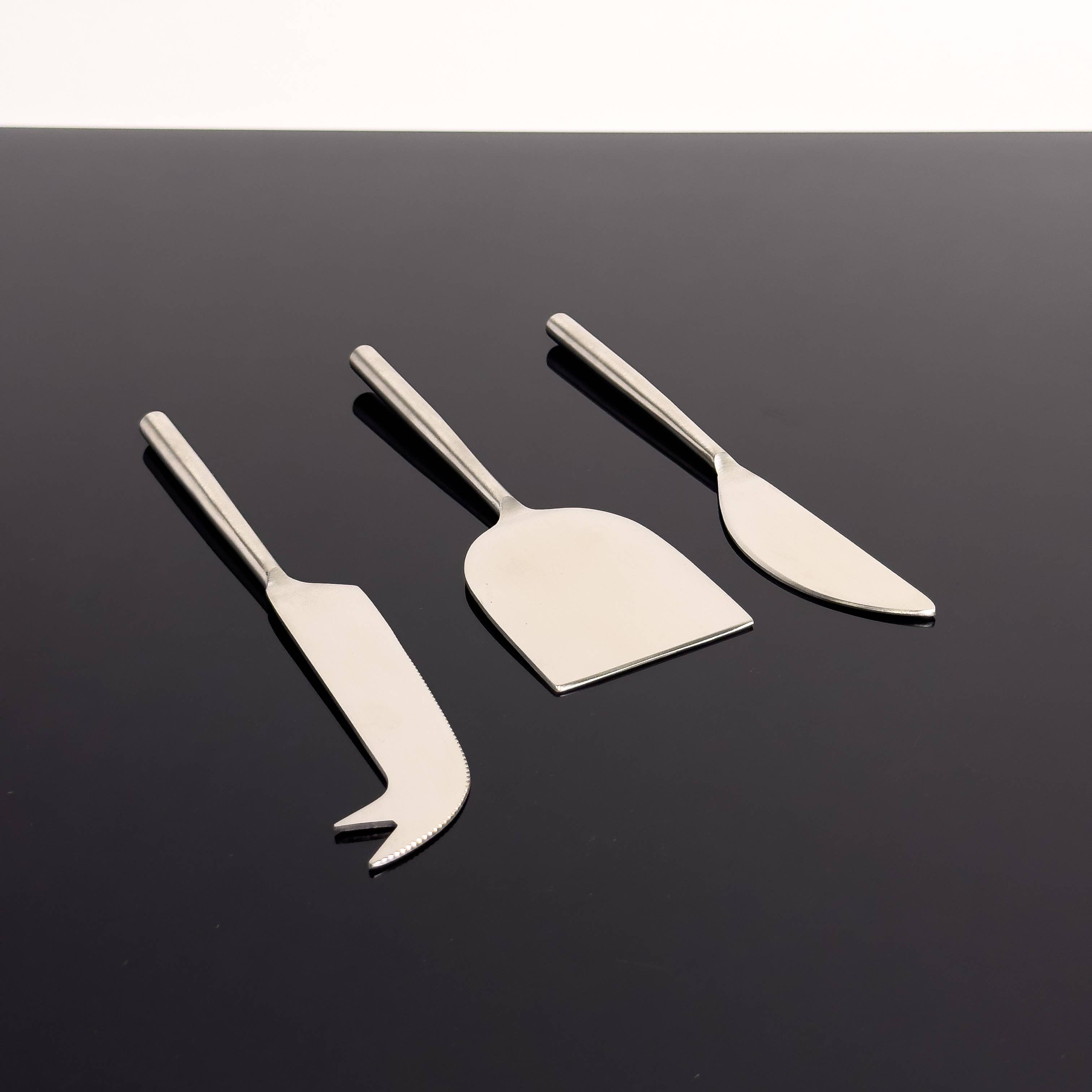 India Handicrafts Inc - Vente Couteaux à fromage - Set à fromage en acier inoxydable mat2