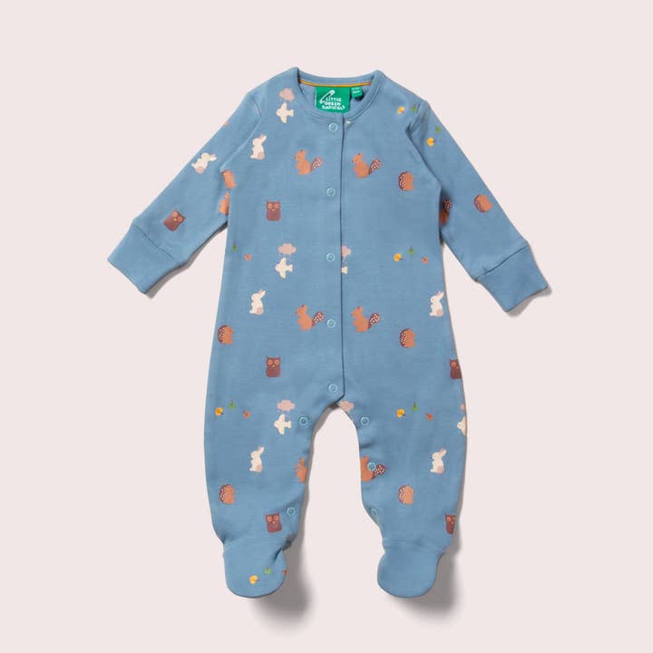 Woodland Folk Organic Babygrow for wholesale by Little Green Radicals