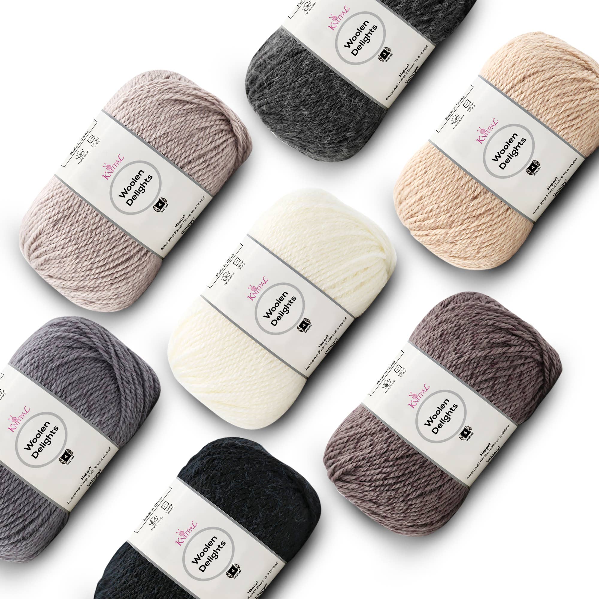 KnitPal - Wholesale Yarn - Woolen Delights Multicolor Pack of 7 Skeins7