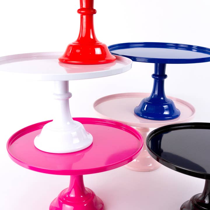 Sprinkles & Confetti Party Supplies - Wholesale Cake Stand - Royal Blue Melamine Cake Stand | Cupcake Stand