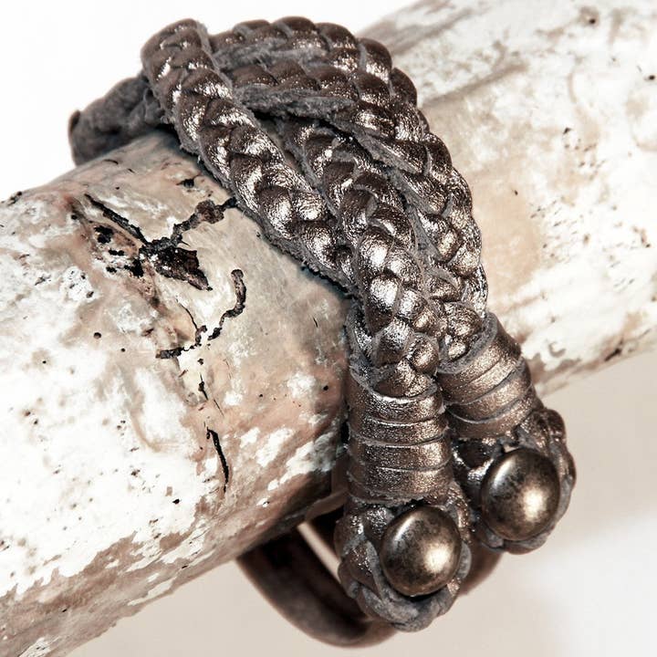 Embrazio - Wholesale Woven/Braided Bracelet - MEZZA LUNA Handmade Leather Bracelet6