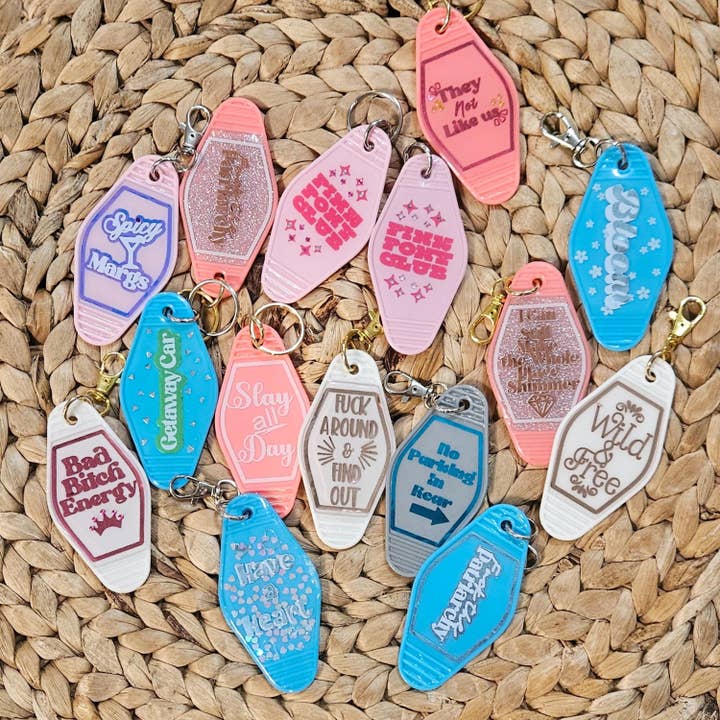 ShesSoCrafty Goods - Wholesale Keychain - Women's - Pink Pony Club Motel Keychain8