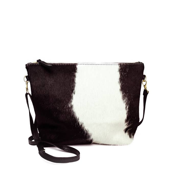 Mini Hobo - Black + White Hair on Hide for wholesale by Primecut