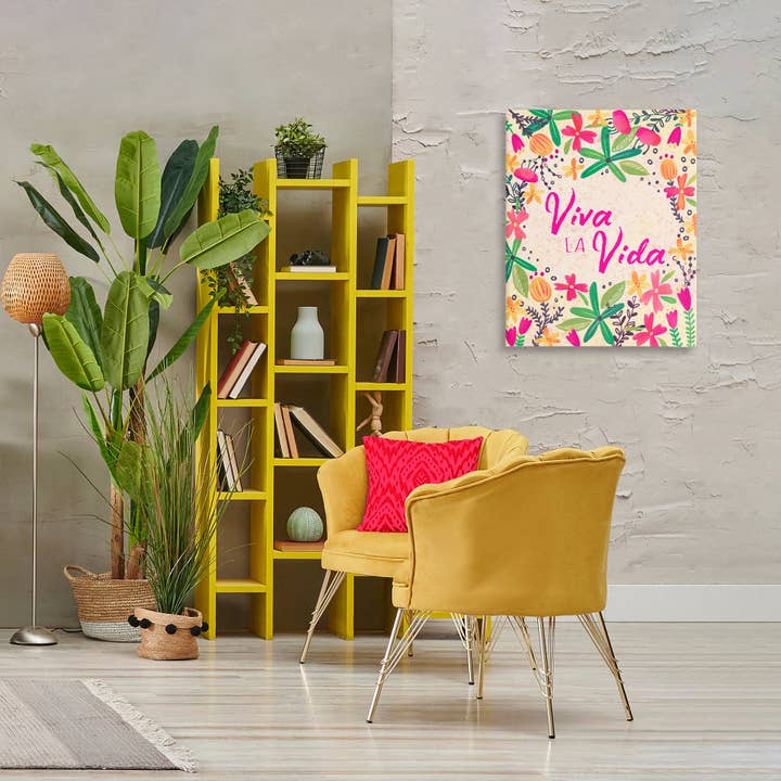 Stupell Industries - Wholesale Wall Decor - Kids & Baby - Viva la Vida Flores Tropicales Canvas Wall Art8