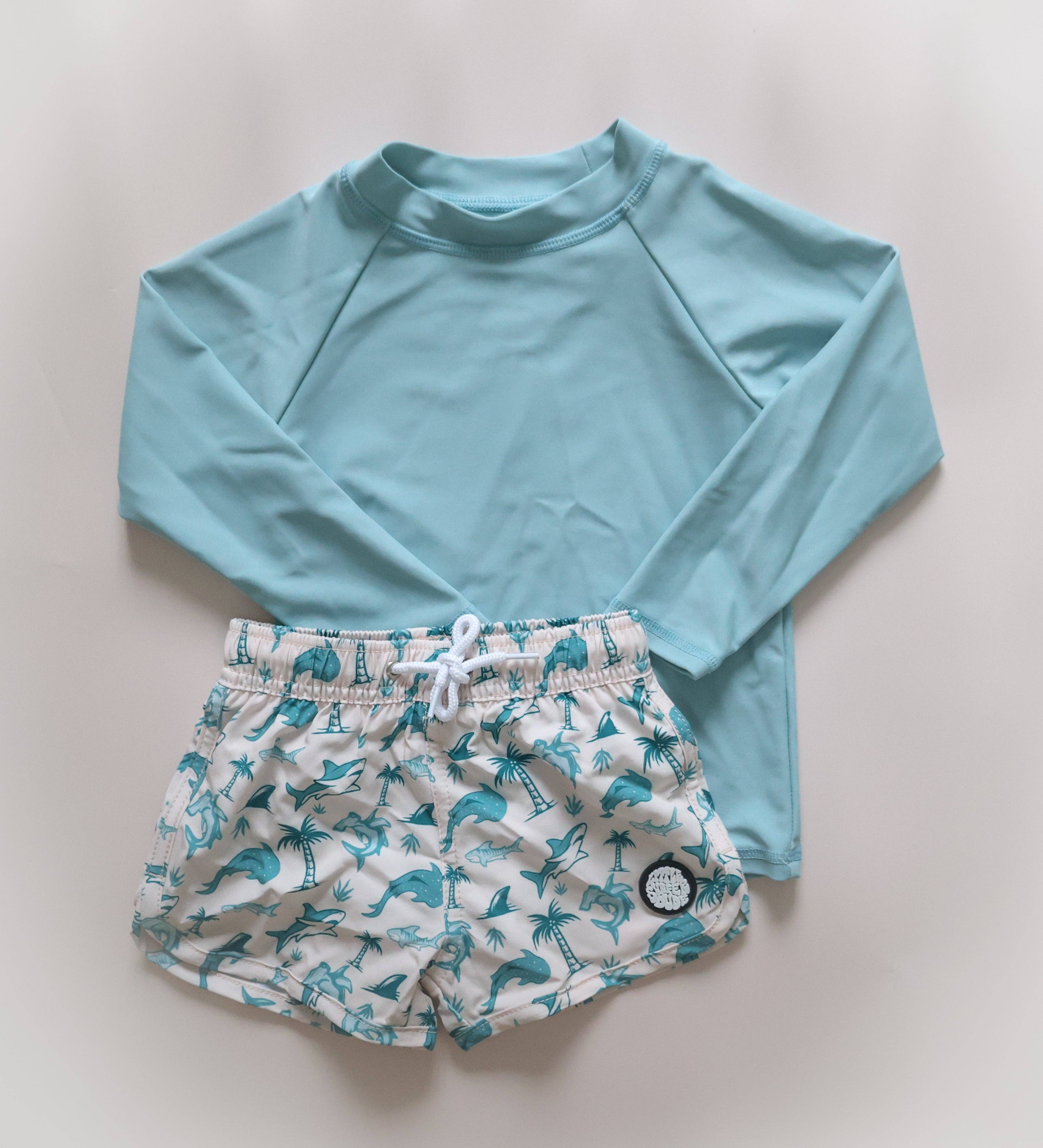 The Little Surfer Dude - Wholesale Rashguard - Kids - Blue Haze Rashguard1