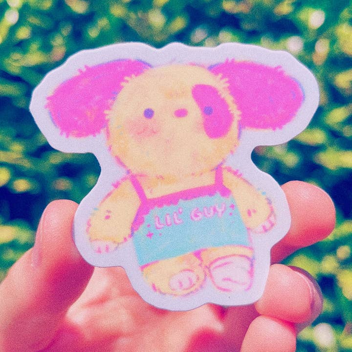 Lil' Guy Vinyl Sticker for wholesale by Rowan Kingsbury