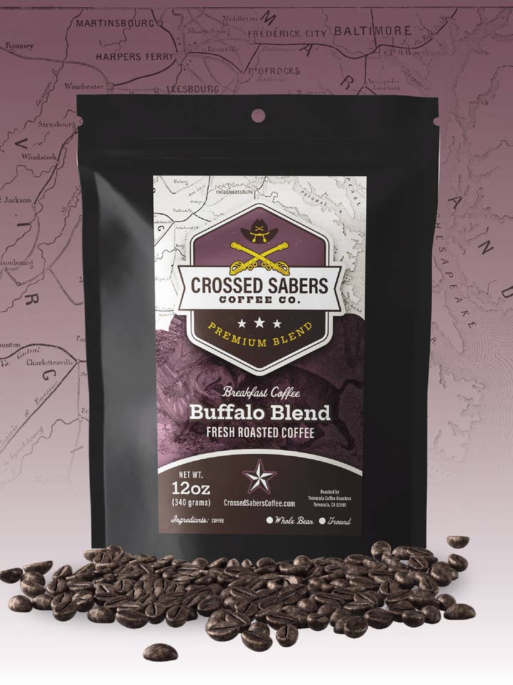 Buffalo Blend - Ground for wholesale by Crossed Sabers Coffee