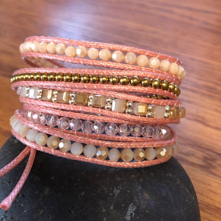 Handmade Bracelet for women - Leather wrap bracelet for wholesale by SoulTika