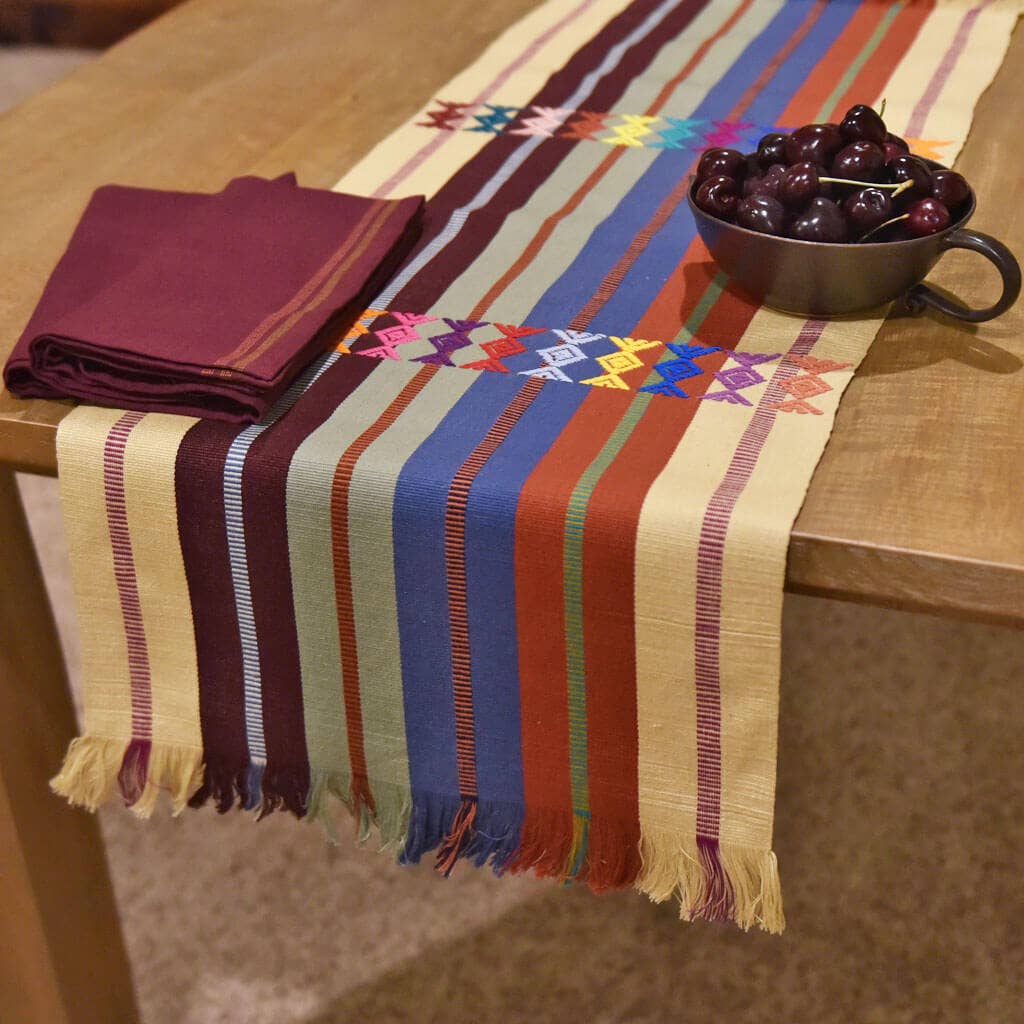 Mayamam Weavers - Wholesale Table Runner - Artisan Made Guatemalan Hand Woven Celebration Table Runner2