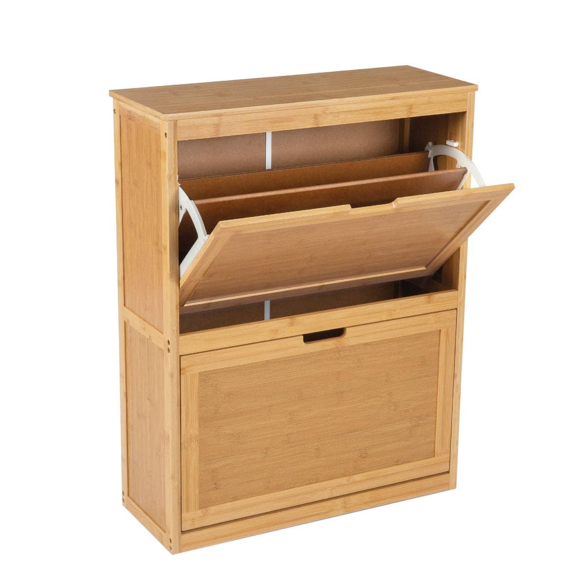 Andrea House – Großhandel Schrank – Schuhschrank aus Bambus mit zwei Schubladen4