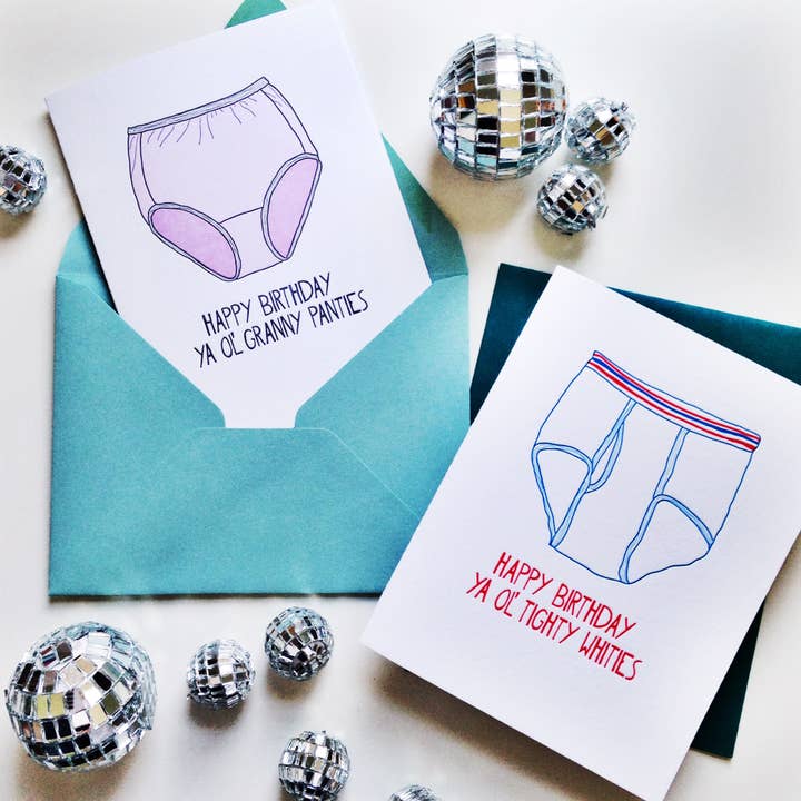 Richie Designs - Wholesale Birthday Card - Granny Panties Birthday - Greeting Card - funny card for her2