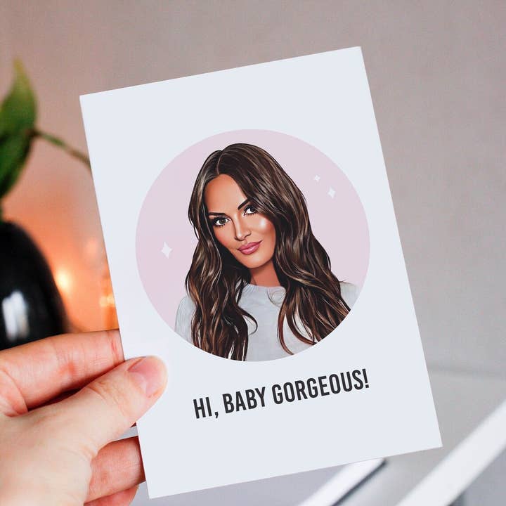 Superbe carte Hi Baby de Lisa Barlow pour la vente par Cheeky Chooch