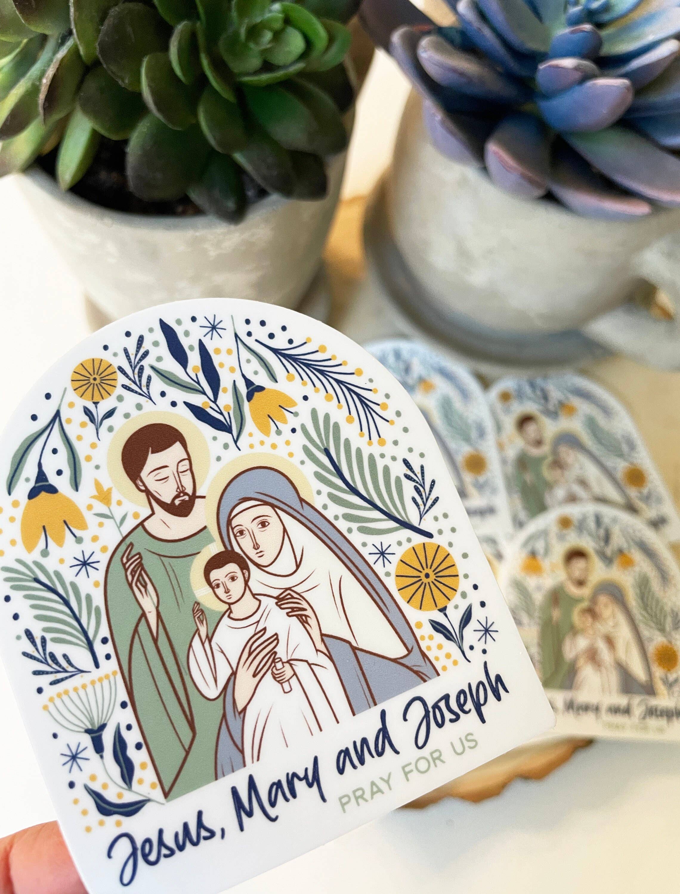 The Stump of Jesse - Wholesale Sticker - The Holy Family Waterproof Vinyl Catholic Sticker2