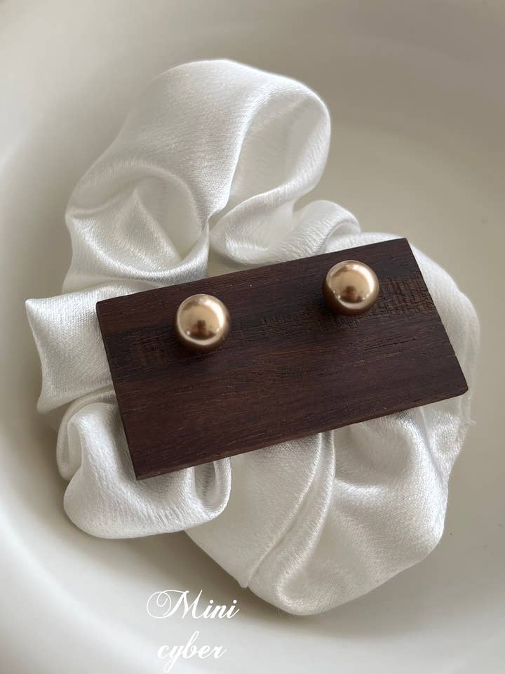 Gleaming Whispers Pearl Earrings for wholesale by MINICYBER STUDIO