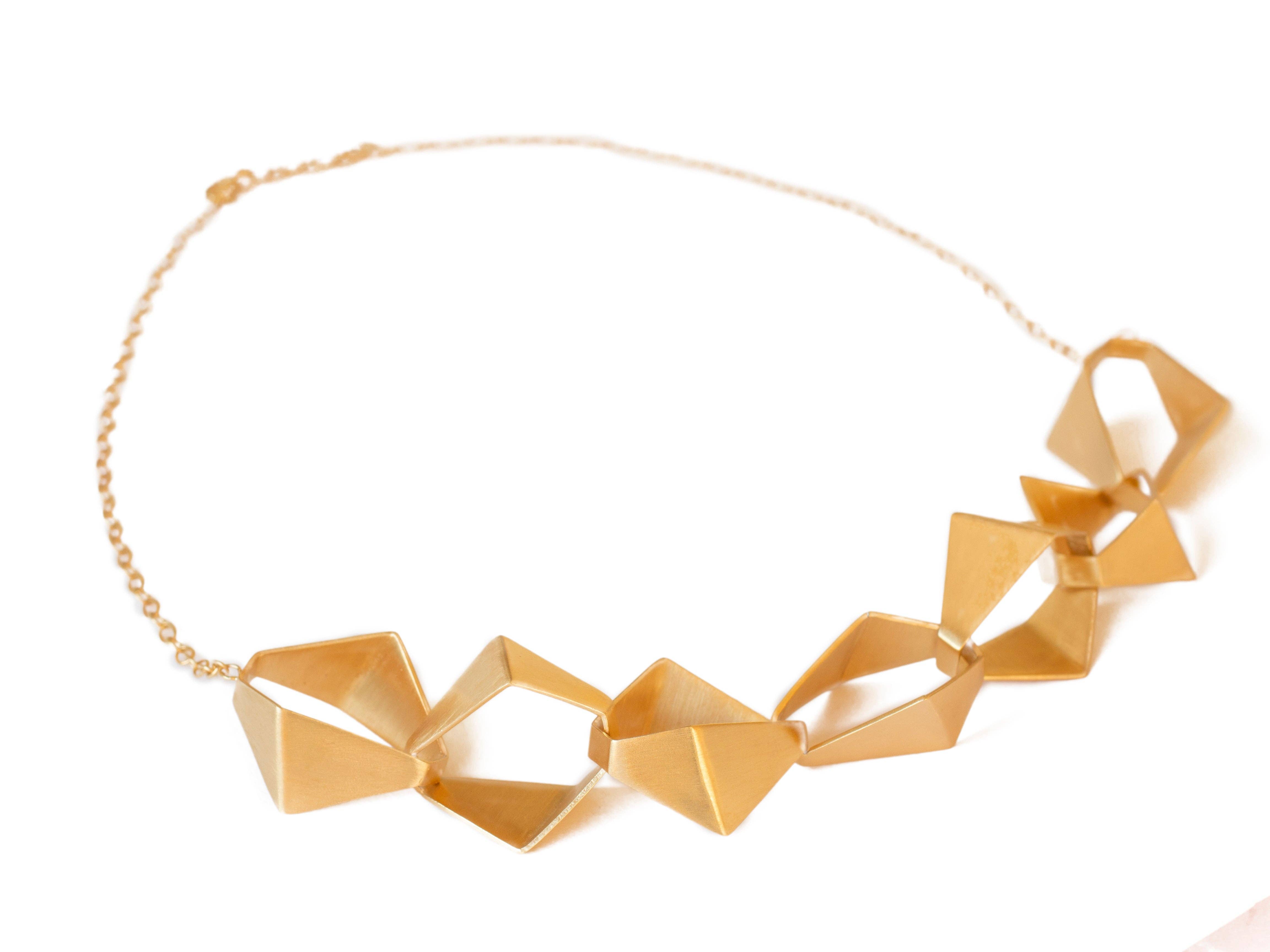 Elina Briede Jewelry - Wholesale Link & Chain Necklace - Geometric link statement necklace3