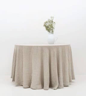 Tatavola - Wholesale Tablecloth - APLIN - round linen tablecloth1