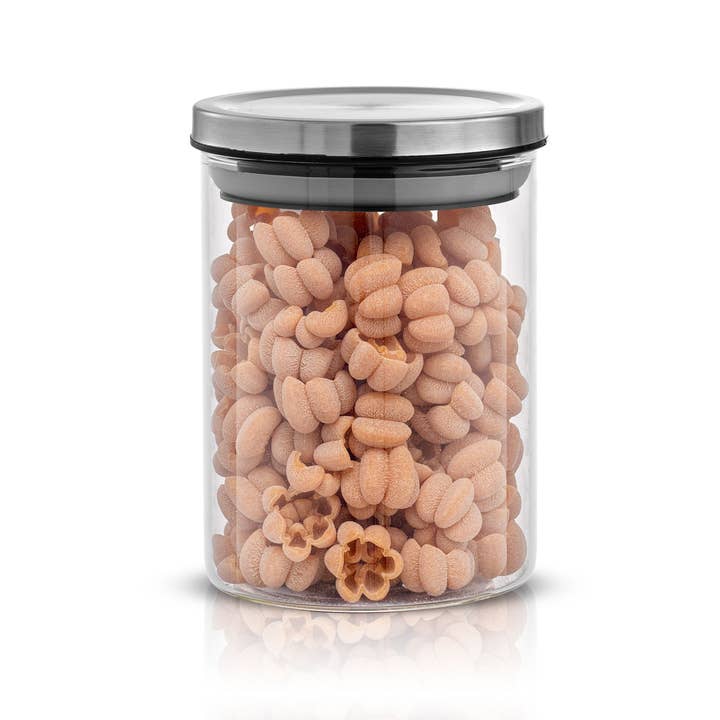 JoyJolt - Wholesale Food Storage Container - Storage Jars with Airtight Stainless Steel Lids - Set of 68