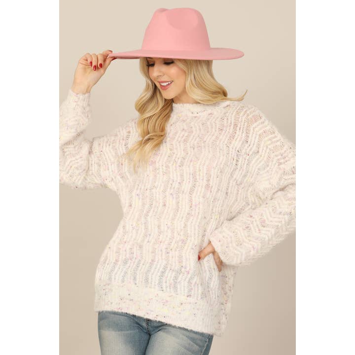 MYS Wholesale Inc - Wholesale Fedora - Women's - Trendy Felt Fedora Fashion Brim Hat12