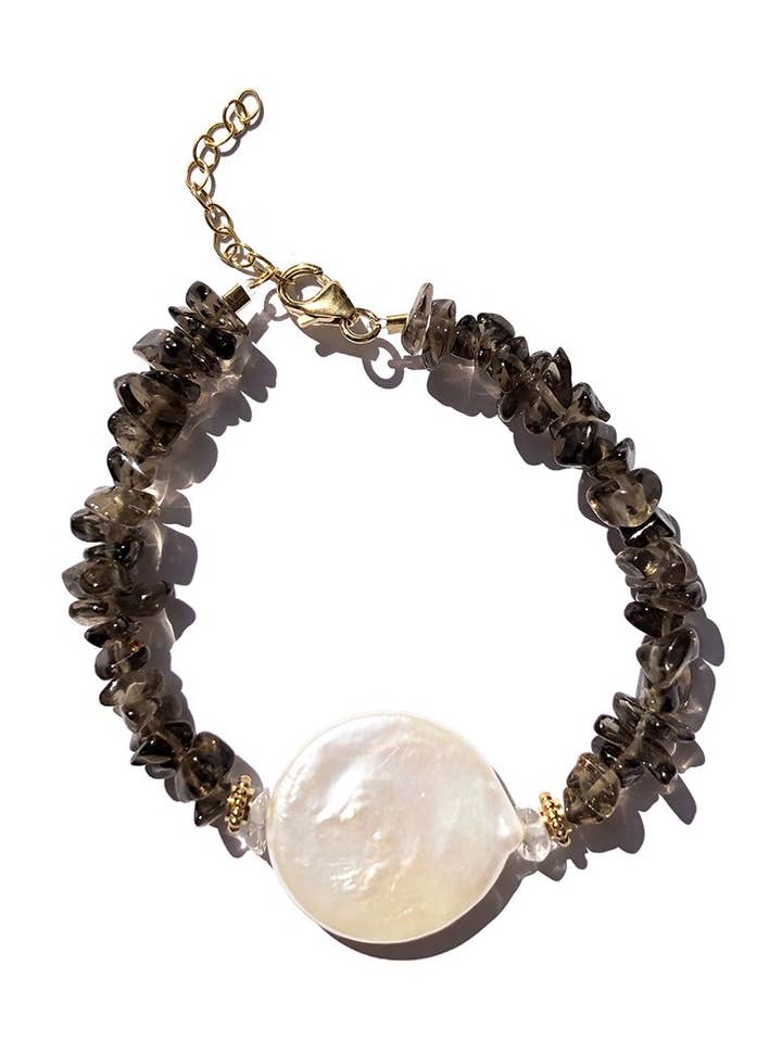 Mother Earth Smoky Quartz Bracelet for wholesale by Holi Editions