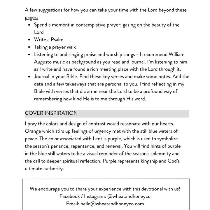 Wheat and Honey Co. - Wholesale Religion Book - Life Less Hurried: 40 days of stillness3