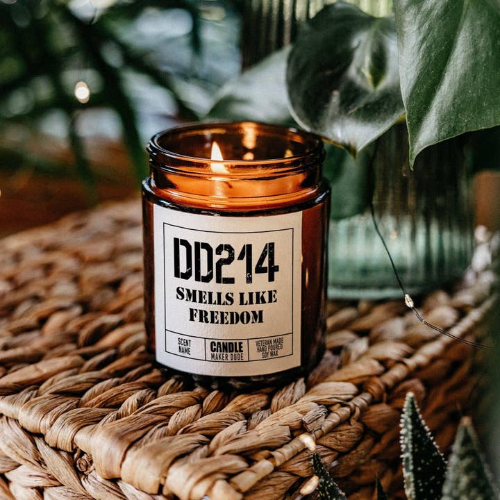 Candle Maker Dude - Wholesale Jar/Filled Candle - DD214 Military Retirement Candle Gift For Him, Veteran Men's Funny Candle Gift Ideas, Veteran Owned Business, Father's Day Gift Ideas